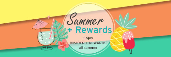 Summer +Rewards email banner